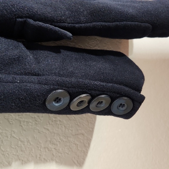 Apostrophe Womens jacket size 8 to 10  wool blend peacoat size 8/10 navy blue - Picture 5 of 12